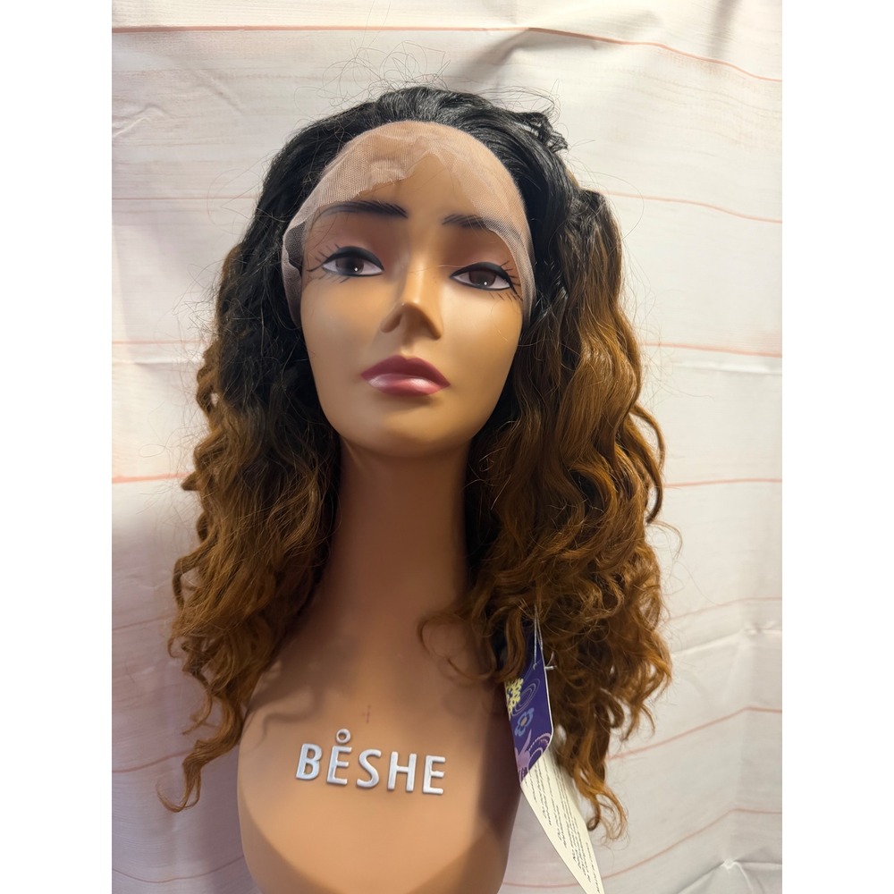 1B/30 curly lace front wig